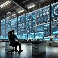 DALL·E-2024-11-08-14.57.35-A-detailed-interface-of-SCADA-software-displayed-across-multiple-screens-in-a-control-room.-Each-screen-shows-real-time-industrial-data-including-tem